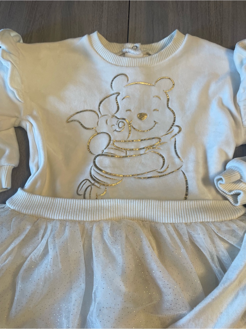 Disney Winnie the Pooh Tulle Dress & Tights Set (18M) - Picture 2 of 5